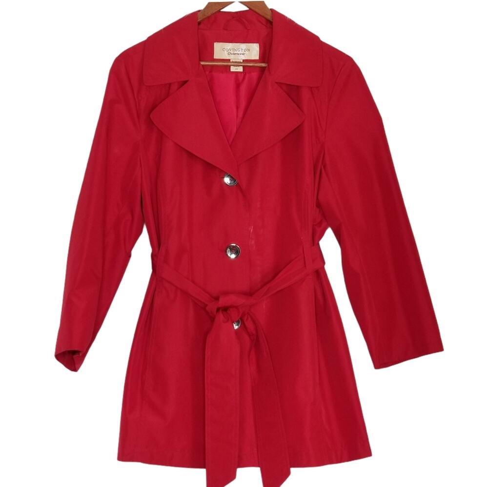 COVINGTON Outerwear Red Taffeta Classic - Size L